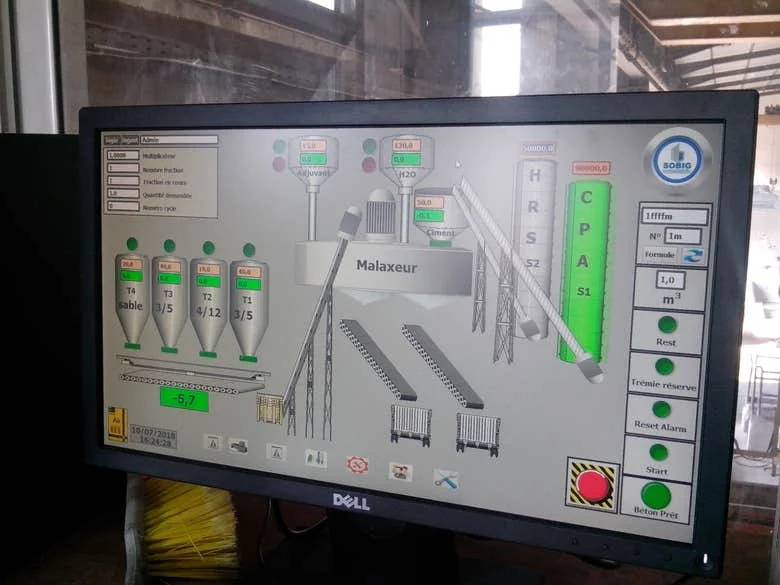 CPU del PLC ejecutando el programa
