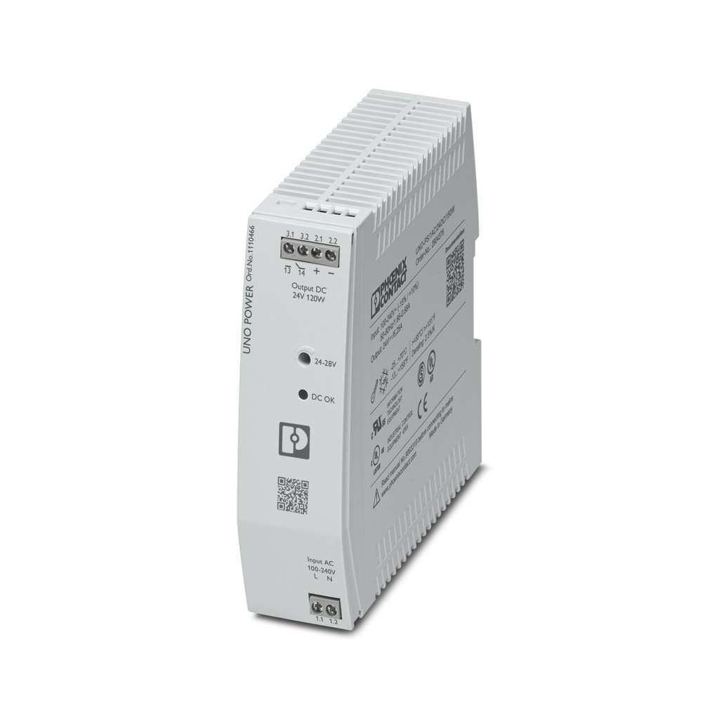 Fuente de alimentación PHOENIX CONTACT UNO2-PS/1AC/24DC/120W 