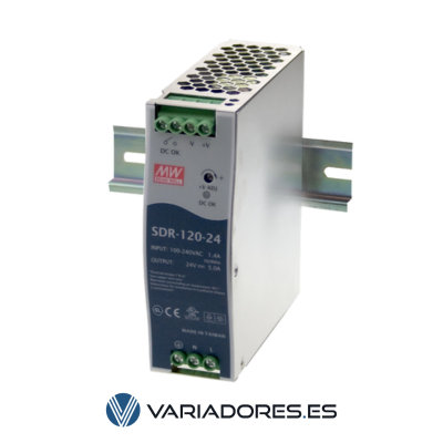 Fuente de alimentación MEANWELL SDR-120 120W monofásica