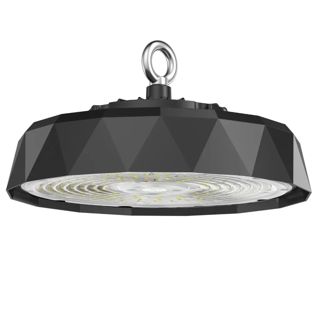 Campana led 150W, 30.000 lumenes, ángulo 90º