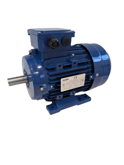 Motor eléctrico monofásico Cemer 0,37Kw / 0,5CV Patas B3 1000rpm IE2 IP55, Carcasa ALUMINIO (diametro de eje19) tamaño carcasa 80