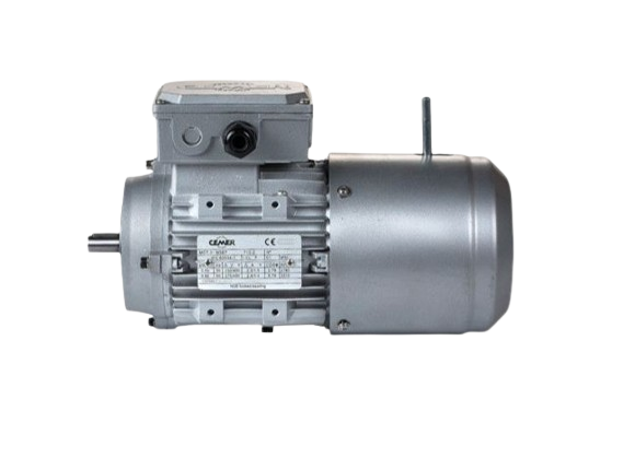 Motor eléctrico trifásico con freno de CA Cemer 0,37Kw / 0,5CV Brida B14 3000rpm IE2 IP55, Carcasa ALUMINIO (diametro de eje14) tamaño carcasa 71