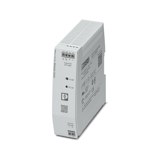 [PHO.1110466] Fuente de alimentación PHOENIX CONTACT UNO2-PS/1AC/24DC/120W 