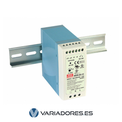 [MEAN.MDR-60-24] Fuente de alimentación MEANWELL MDR-60-24 60W monofásica