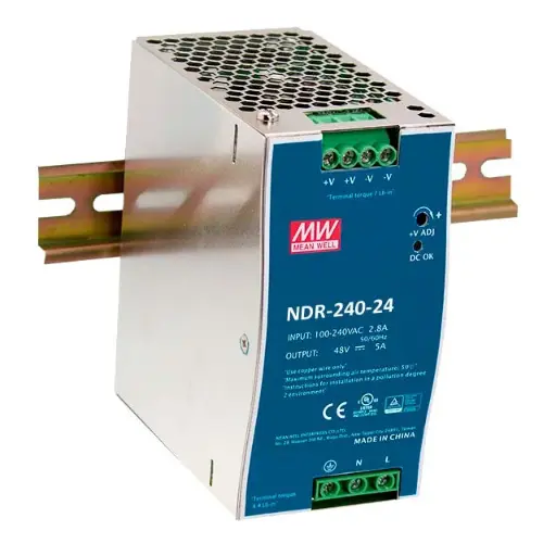 [MEAN.NDR-240] Fuente de alimentación MEANWELL NDR-240-24 Monofásica