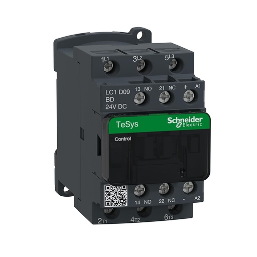 LC1D09BD Schneider Contactor 9A 24V