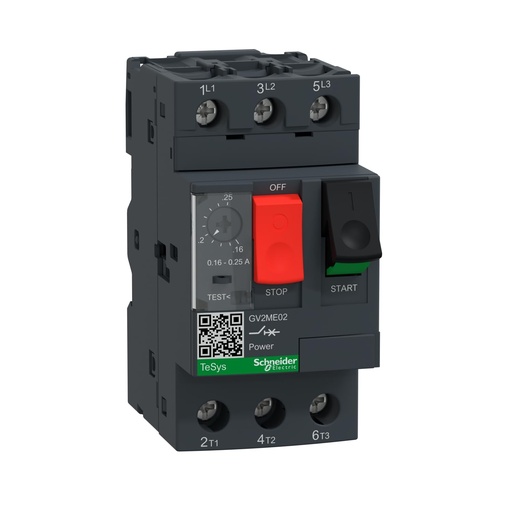 [SCH.GV2ME02] GV2ME02 Schneider Disyuntor Guardamotor 0,16-0,25A