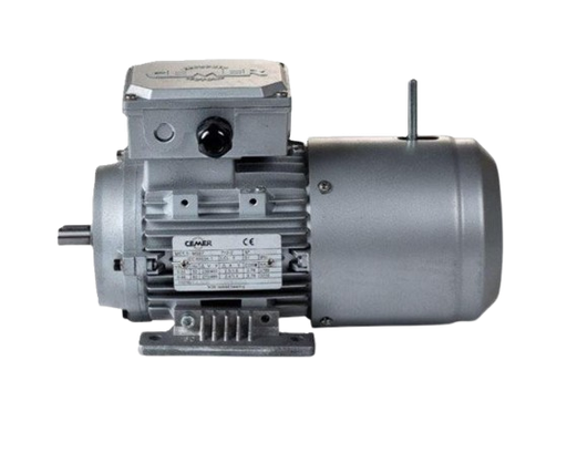 [IE3-MSFC 80 2B32PE3V11,1] Motor eléctrico trifásico con freno de CC Cemer 1,1Kw / 1,5CV Patas B3 3000rpm IE3 IP55, Carcasa ALUMINIO (diametro de eje19) tamaño carcasa 80