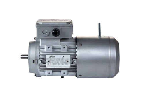 [IE3-MSFC 80 2B144PE3V10,75] Motor eléctrico trifásico con freno de CC Cemer 0,75Kw / 1CV Brida B14 1500rpm IE3 IP55, Carcasa ALUMINIO (diametro de eje19) tamaño carcasa 80
