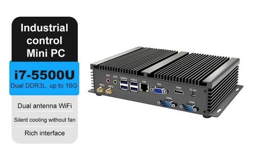 PC industrial mini fanless i7